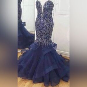 Jovani Nude/Tan Evening Dress